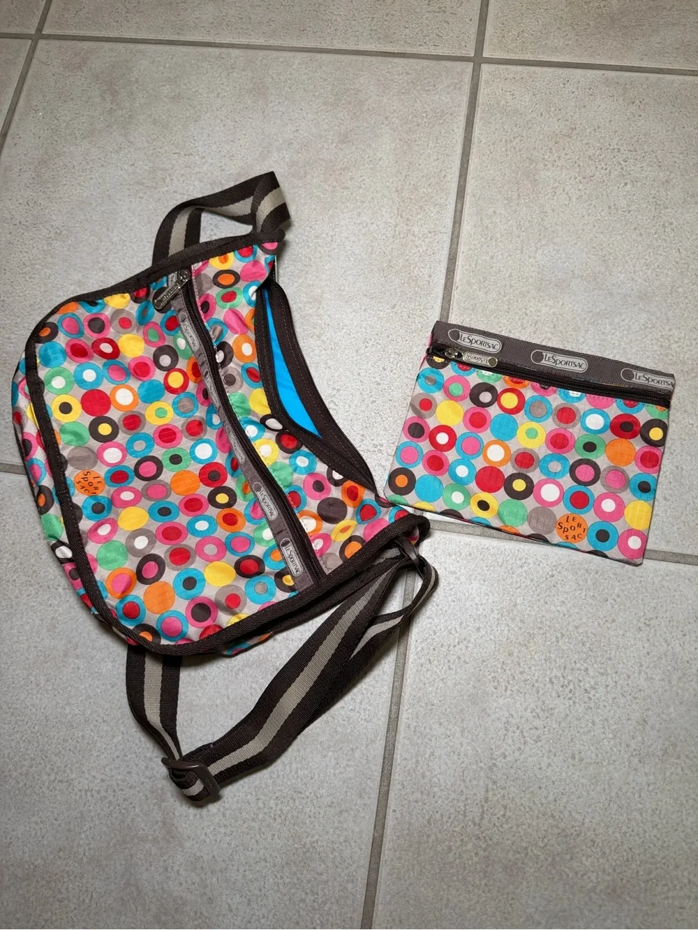 LeSportsac Multicolor Dot Crossbody Bag